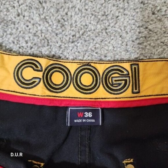 Vintage Coogi World Outfit Shirt XXXL Shorts 36W Black Gold Y2K Hip Hop Athletic - Picture 10 of 14